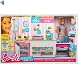Mattel Barbie Doll ultimate kitchen with sound