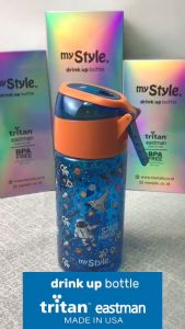 MY Style TM 1158 Junior Mist Spray & Drink TRITAN Bottle 450ml for Boys - Botol Minum Teguk dan Spray Anak Laki-Laki