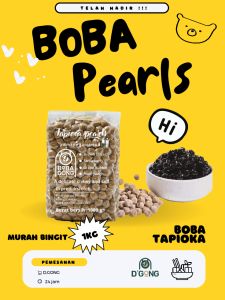 Boba tapioka pearl 1kg /Boba pearl /BUBBLE PEARL enak dan kenyal