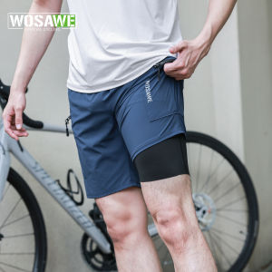 WOSAWE Mountain Bike Shorts Multi-Pockects Quick Dry Loose Fit MTB Racing Motocross Mens Summer Cycling MTB Shorts