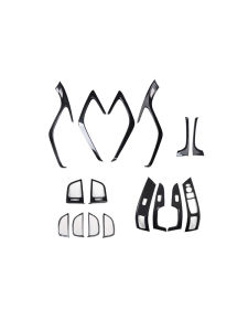 Carbon Fiber Pattern Interior Door Armrest Stickers for Hyundai Elantra 12-16 Models Modernized Decoration Patchwork