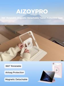 Magnetic Detachable Case For iPad 11th gen A16 8/9/10th Air 4/5/6/7 M2 M3 2025 Pro 11 M4 Mini Casing With Pencil Holder