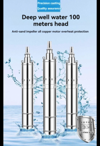 304 stainless steel well pump heavy-duty deep well pump pure copper motor high-head submersible