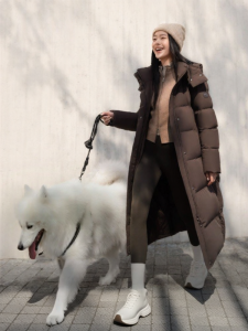 BOSIDENG | Slimming Warm Over-the-Knee Long Down Jacket