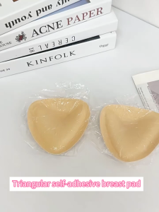 Double-sided self-adhesive Seamless Breast Pads Thickened Lift Bra Pads for A Cup
