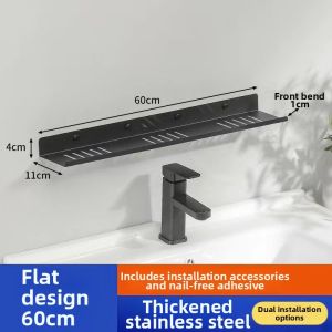Hanging Bathroom Shelf No-Drilling Installation
