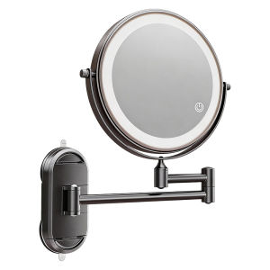 youqin | Suction Mirror With LED Lighting Bathroom Foldable Magnifying