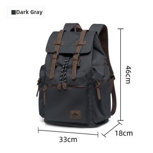 Moyyi | Retro Canvas Backpack Large Capacity Travel