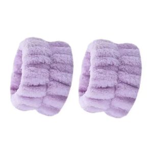 Face Washing Wristband Women Girls Microfiber Absorbent Moisture Proof Skincare Yoga Sport Reusable 2pcs Wrist Guard Sleeve Towe