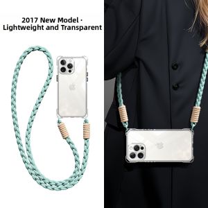 Sup&LV | Transparent Silicone Case with Lanyard for iPhone 17 Pro Max