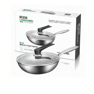 Non-Stick Hive Patterned Frying Pan