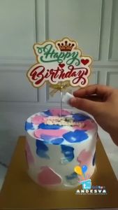 Topper Kue HBD LED Rainbow: Pilihan Dekorasi Kue yang Menarik