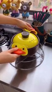 Lót nồi khung inox chống nóng Giá Hấp Inox Lót Đáy Nồi Rế Hấp Vỉ Hấp Tiện Lợi. LD1-LnoiInox