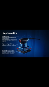 Bosch Orbital Sander COC GSS 140 A - 220 watts 06012A80K2 Contractors Choice [Blue Power by ECL]