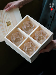 แก้วใสคริสตัลจินเคน ขนาดเล็ก แก้วดื่มไวน์ แก้วดื่มชา แก้วดื่มสุรา ของขวัญวันเกิด แก้วดื่มสุราแบบไม่ซ้ำใคร แก้วใสคริสตัลจินเคน