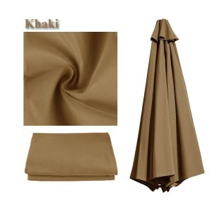 2/2.5/2.7/3M Waterproof Replacement Parasol Canopy 6/8Ribs Sun Umbrella Replacement Garden Patio Parasol Top Cloth Rain Cover