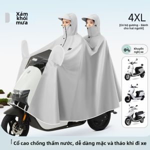 QUANYAN | Áo Mưa Chống Thấm cho Phụ Nữ Dài Toàn Thân Có Thể Đôi Người Dày Phù Hợp Đi Xe Máy