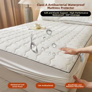 MUSHABAI | Antibacterial Anti-Mite Waterproof Mattress Protector