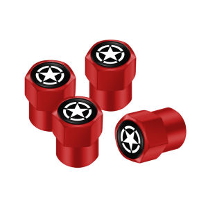 4 ชิ้น 3D โลหะยางวาล์วหมวกยางรถ Air Stem สําหรับ Jeep Wrangler JL JK Renegade Grand เข็มทิศ Gladiator Cherokee Patriot