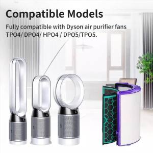 Replacement Filter360° Pure Cool Fan HEPA Filter & Activated Carbon Filter 969048-02for Dyson TP04 HP04 DP04 Air Purifier