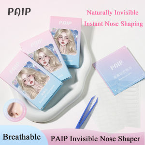 PAIP แก้ไขจมูกอุปกรณ์จัดรูปจมูกที่มองไม่เห็นกาวที่มีความละเอียดอ่อนผิวสำหรับยกสะพานธรรมชาติกันน้ำและระบายอากาศได้30ชิ้น/กล่องพร้อมแหนบ