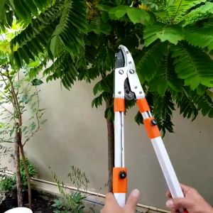 กรรไกรตัดกิ่ง ตัดกิ่งไม้ ด้ามยาว ปรับความยาว68-106cm กรรไกรตัดกิ่งไม้ SK5 กรรไกรตัดกิ่ง ตัดกิ่งไม้ ยืดหดได้ ตัดแต่งกิ่ รุ่นหนา ตัดง่าย โครงสร้างแข็งแรง มีดตัดกิ่งไม้ เลื่อยกิ่งไม้ ตัดกิ่งไม้สูง ใบมีดคม อุปกรณ์ทำสวน อุปกรณ์ช่าง