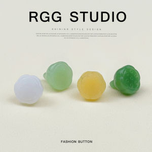 กระดุมหินอ่อนลิวเรียบหรูสำหรับตกแต่งเสื้อผ้าสไตล์จีนโบราณ กระดุมดอกบัว กระดุมสำหรับเสื้อผ้าฮันฟู กระดุมตกแต่งสำหรับเสื้อผ้าจีนโบราณ