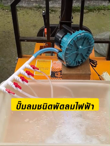 ปั้มน้ำบ่อปลา ปั้มอ็อกซิเจน ปั๊มลมระบบใบพัดไฟฟ้า GF-120 GF-180 GF-250 GF-370 GF-750 GF-1100 ปั้มอ็อกซิเจนบ่อปลา ตู้ปลา Air Pumps