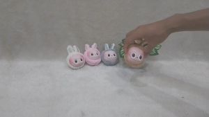 Ganci Labubu Keychain Kepala Labubu Karet Gantungan Kunci The Monsters Exciting Macaron