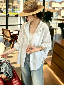 UV Protection Loose Fitting Hooded Shirt