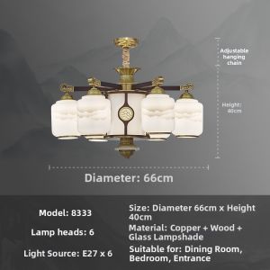 MOCOCOA | New Chinese Style Staircase Chandelier