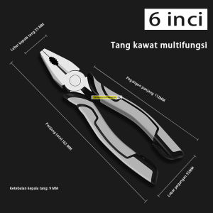 (ORICOD)Tang Pemotong Kawat Multifungsi Anti Slip Kombinasi 9 Inch Alat Crimping penjepit hidung