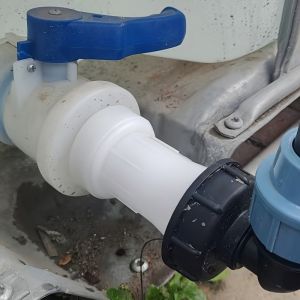 IBC Tank Extension Drain Pipe Connector 60mm Thread Water Storage Tank Adapter Rainwater Bucket Flow Pipe Fitting Accessory