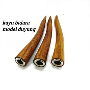 Padutan once kayu nogosarisecangkelor emas kemuning gading segi enam 12cm INZ06