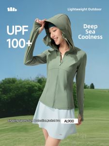 Beneunder | Womens Ultra Model Sun Protection Clothing Ice Silk Cool Feeling Slim Fit Yoga Jacket Outdoor Sports Fashion