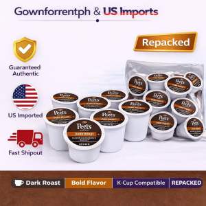 Peet’s Cafe Major Dickason’s Blend — Dark Roast Coffee Pods | K-Cup Compatible | US Imported - 5 10 20 30 pods