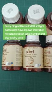 Nutrell Virgin Coconut Oil SoftGel Minyak Kelapa Dara Original 120 VCO SoftGels 500mg Produk Hasil Penyelidikan UTM Minyak Kelapa Dara Softgel Living Active Virgin Coconut Oil Capsules 椰子油 胶囊 VCO Coconut Oil for Skin Supplement Ready Stock