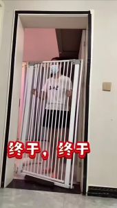 READY STOCK Extra-wide Pet Gate for Doorways and Stairways | Indoor Safety Fence for Dogs Adjustable Barrier with Walk-through Door