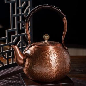 Handcrafted Hammered Copper Kettle Set