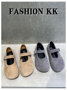 Ultra Soft Flat Bottom Mary Jane Shoes Simple Design Sheepskin Grandmother Shoes Fashionable Ballet Flats Slip-On Womens Footwear