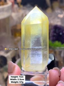顶🆙💛✨ 精品黄兔毛水晶柱 | Premium Yellow Rutilated Quartz Tower