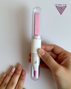 Ceramic Nail and Foot Care Set 3 in 1 Tool File Nails and Push Cuticles Remove Calluses and Smooth Heels Slim Enough to Use Between Toes