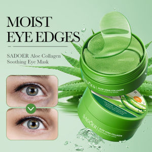 SADOER | SAODER Aloe Vera Collagen Eye Mask Anti Dark Circles Eyes Bags Moisturizing Firming Eye Patches Eyes Skin Care Products 60pcs