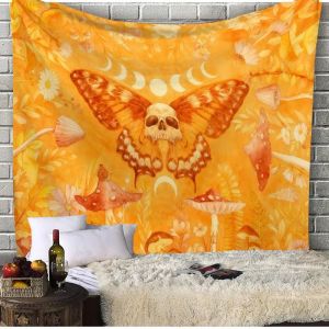 Bohemian Mandala Tapestry Retro Gradient Wildlife Psychic Wall Hanging Bedroom Dormitory Living Room Home Atmosphere Decoration