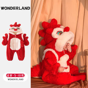 next Kiss Baby New Year Outfit Winter Clothes Festive Warm Romper Snakes Year Celebration Baby Clothes Thermal Long Sleeve Onesie