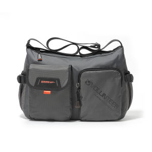 Volunteer | Mens Large Capacity Commuter Canvas Oxford Cloth Crossbody Bag Casual Single Shoulder Bag Soft Polyester Lining 14 Inch Laptop