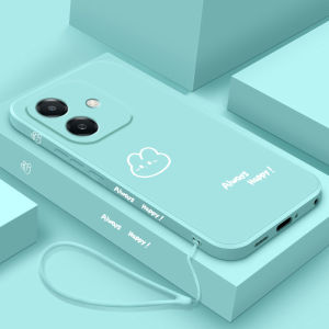 Liquid Silicone Phone Case for Oppoa3i Kuaishu Rabbit Womens Style Full Lens Protection Shockproof Simple Personality Trendy