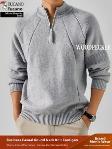 TUCANO | New Spring Half-Zip Heavy-Weight Gray Sweater
