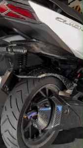 CLICK 160 V1 TIRE HUGGER LONG CARBON / MATTE BLACK REAR FENDER MUDGUARD FOR CLICK160 V1 MOTORCYCLE 1PC SPEEDMOTO C-9164