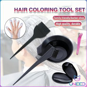 Need. Hairdressing Tools Brushes Bowl Combo Salon Hair Color Dye DIY Set Black